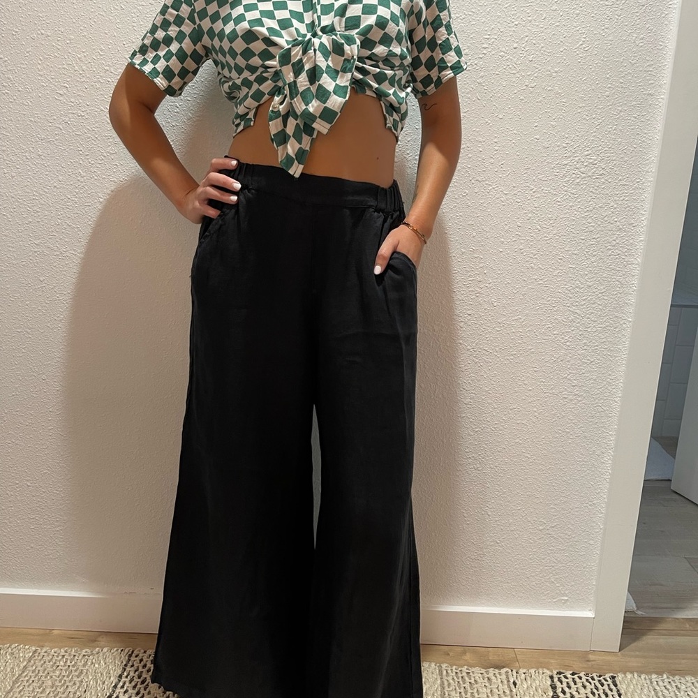 CP Shades - wide leg linen pants - Medium
